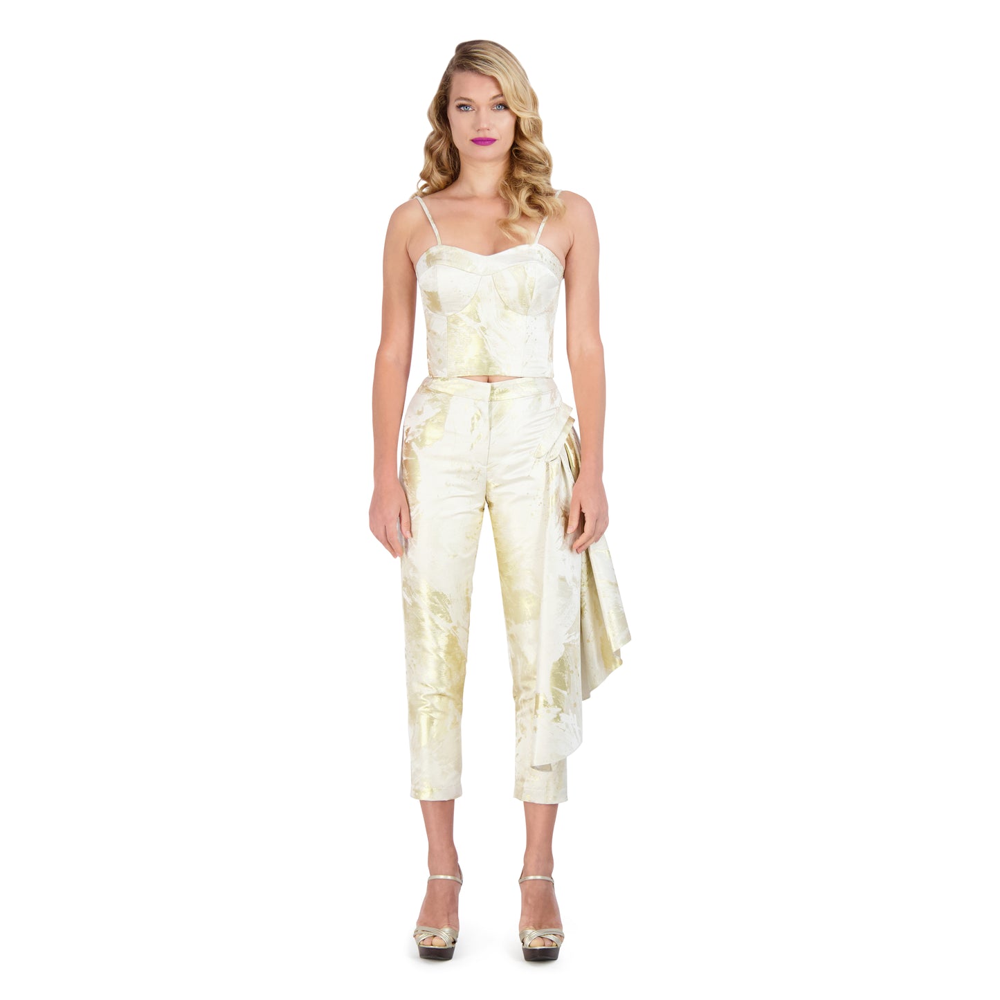 A Step Ahead Set in Antique Gold
