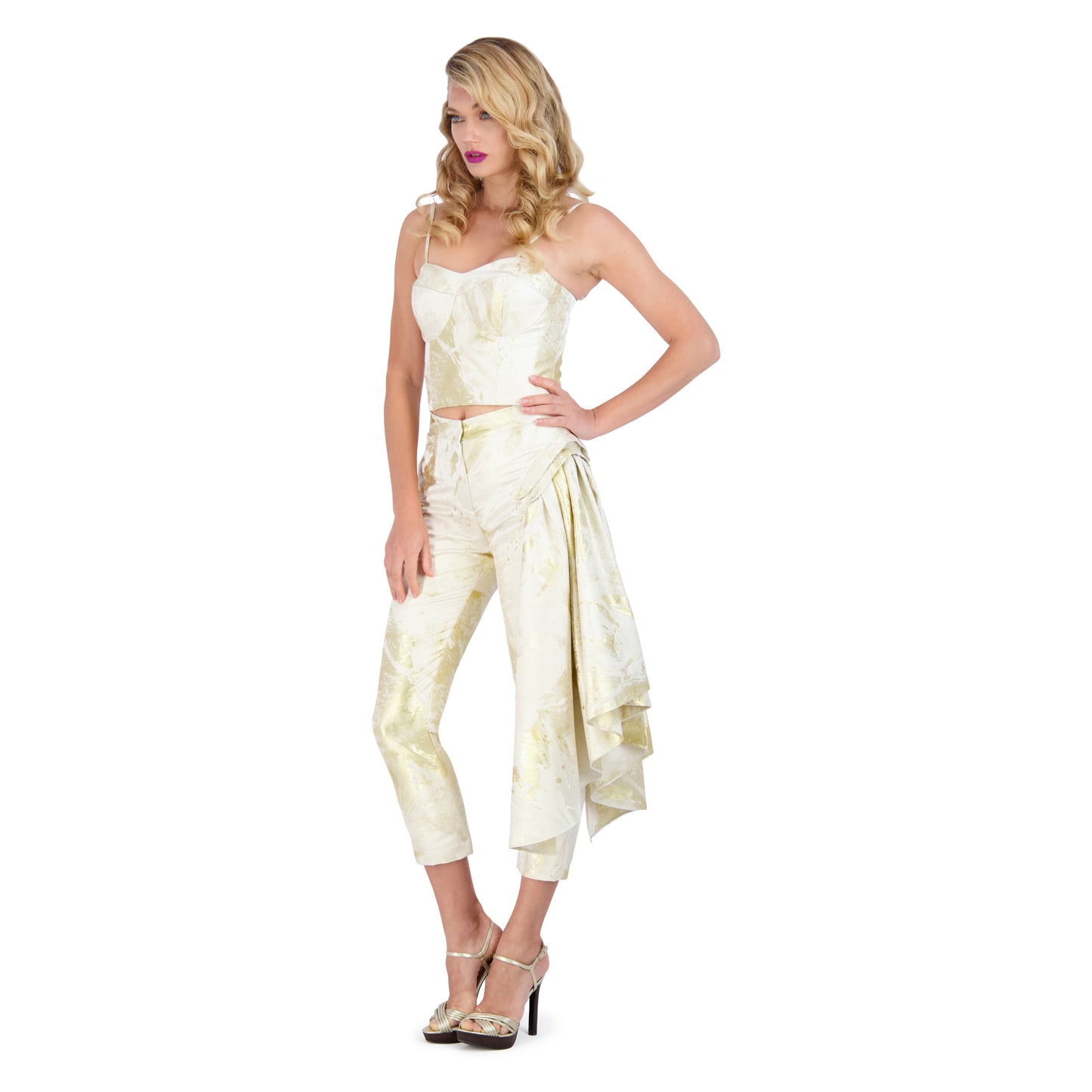 A Step Ahead Set in Antique Gold