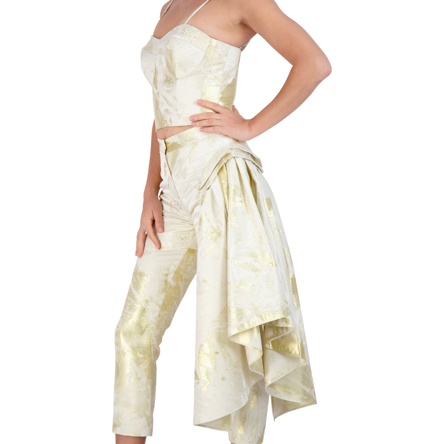 A Step Ahead Set in Antique Gold