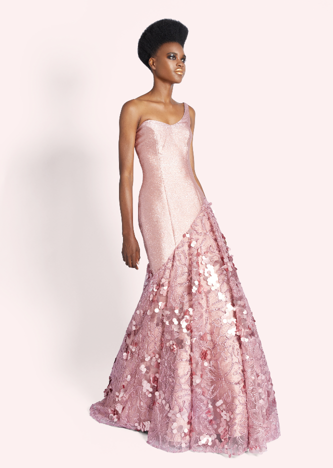 Fleur en Rose Sequin Gown