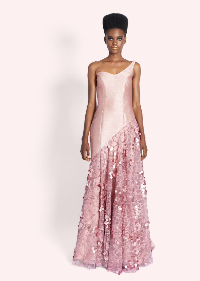 Fleur en Rose Sequin Gown