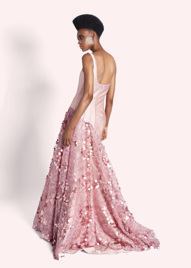 Fleur en Rose Sequin Gown