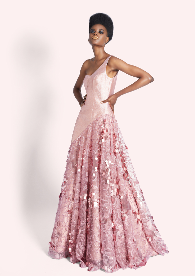 Fleur en Rose Sequin Gown