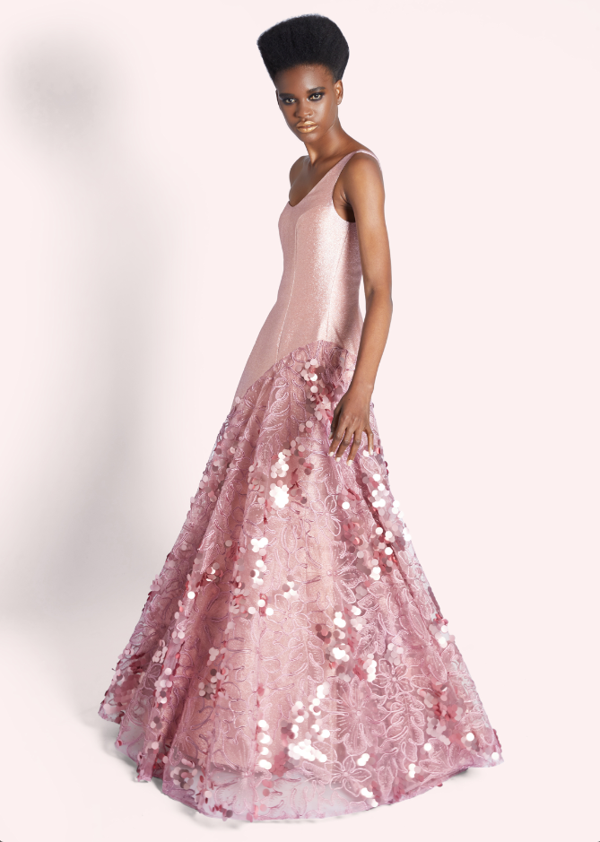 Fleur en Rose Sequin Gown