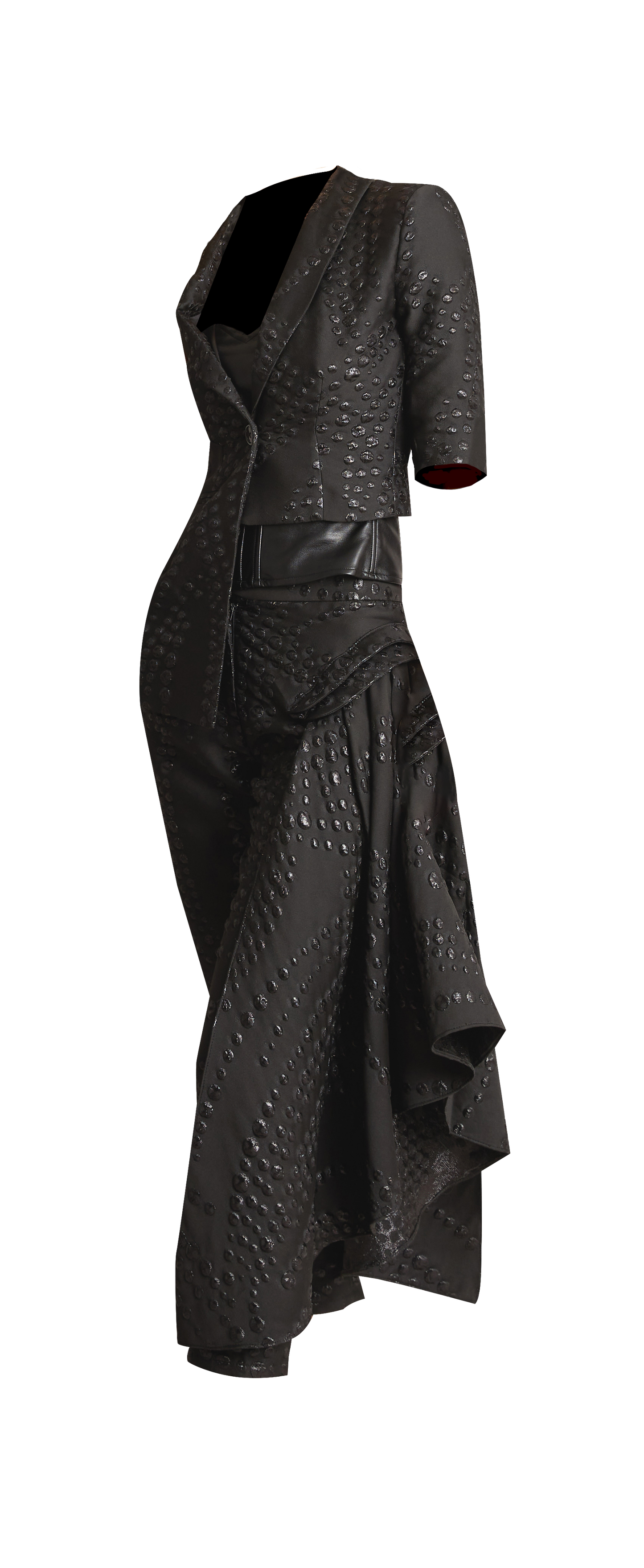 Black Rain Pant Skirt