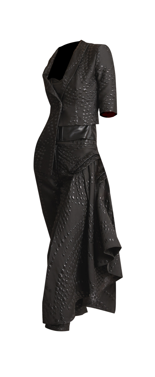 Black Rain Pant Skirt